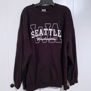 Oversized crew sweater